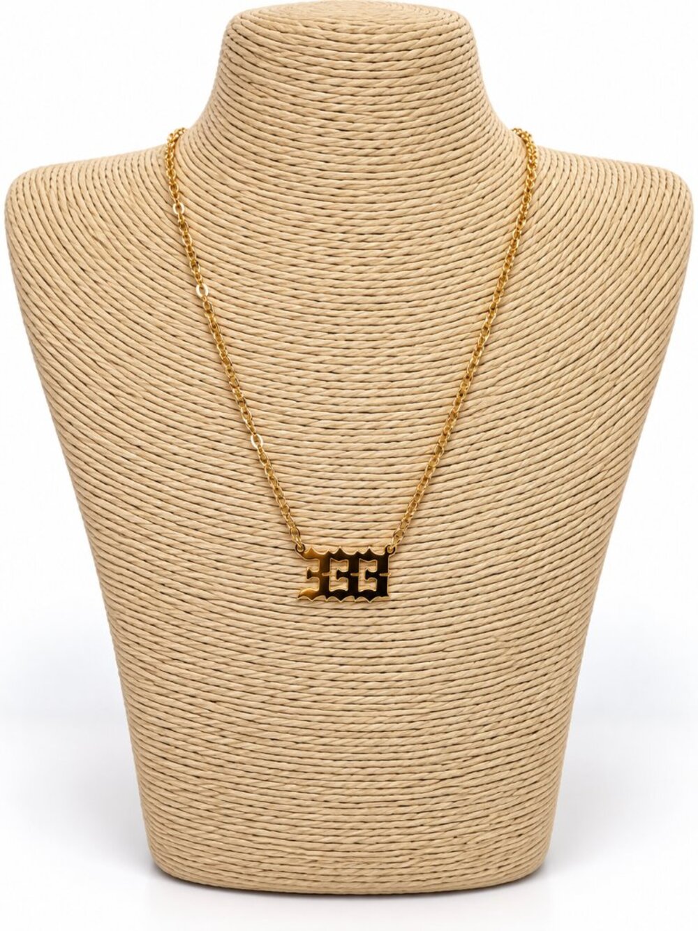 XMC NWT Gold Tone Triple E Pendant Necklace